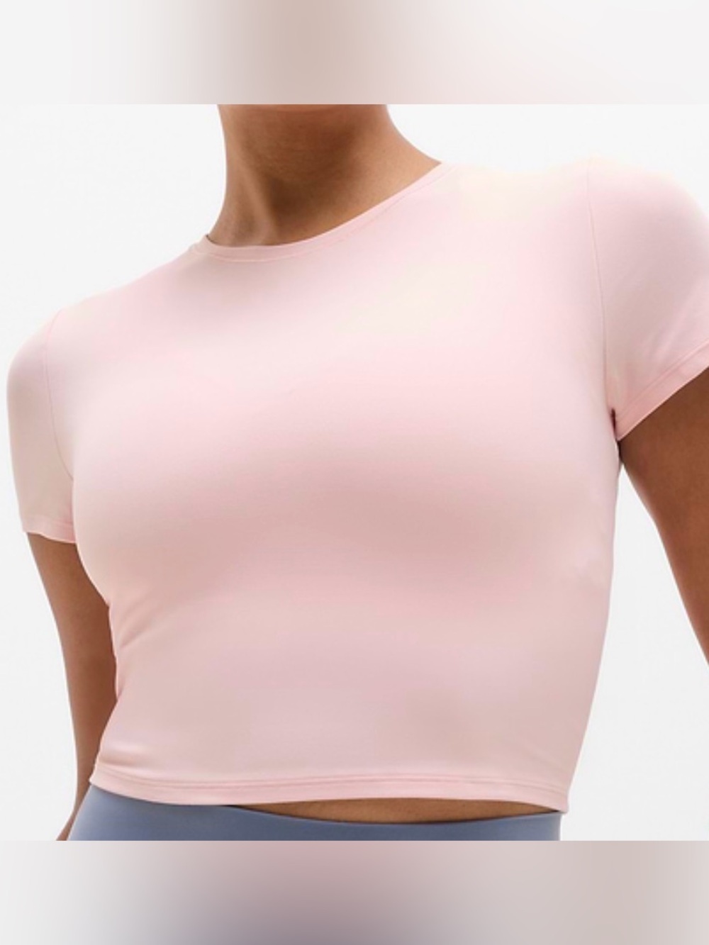 Athleta Transcend Open Back Tee Size S